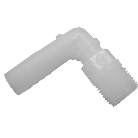 Jones Stephens 1/2in. MPT Nylon Insert 90Deg. Elbow I11025